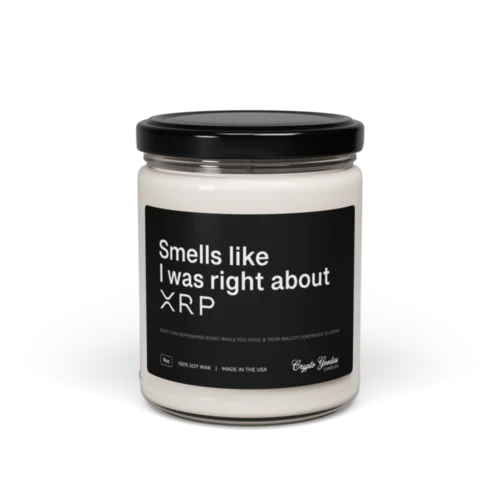 Smells Like I Was Right About XRP Scented Candle