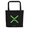XRP Green Drip Tote Bag