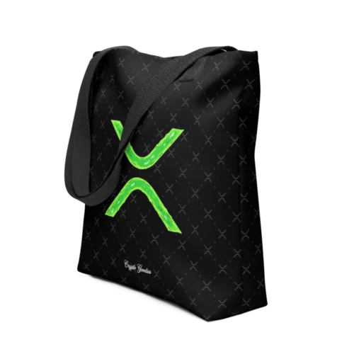 XRP Green Drip Tote Bag
