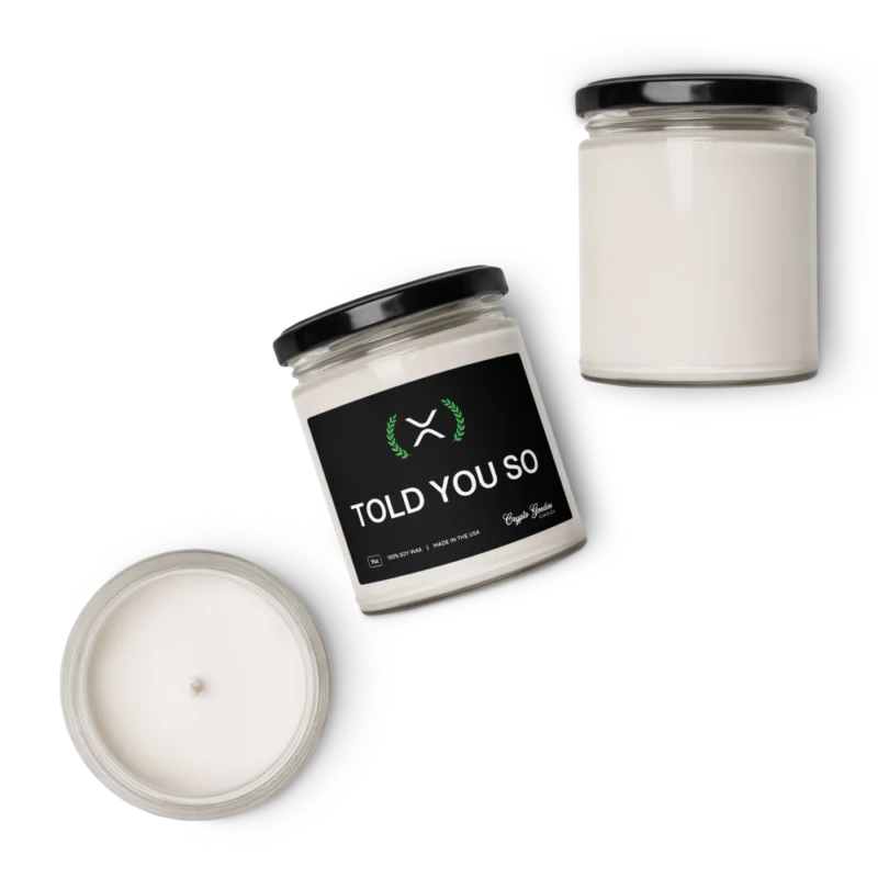 XRP: Told You So Scented Candle
