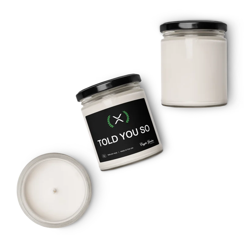 XRP: Told You So Scented Candle
