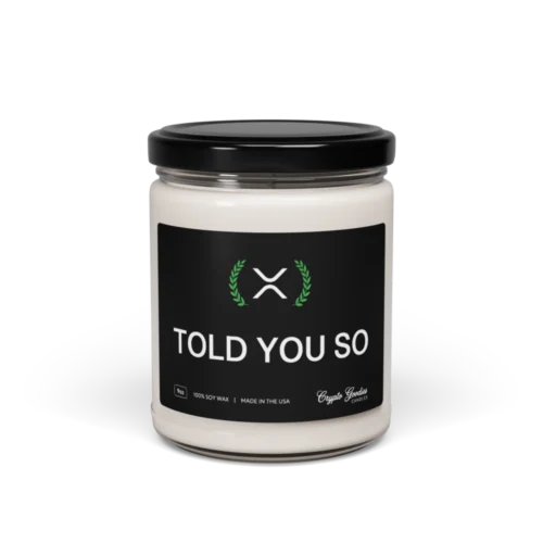 XRP: Told You So Scented Candle