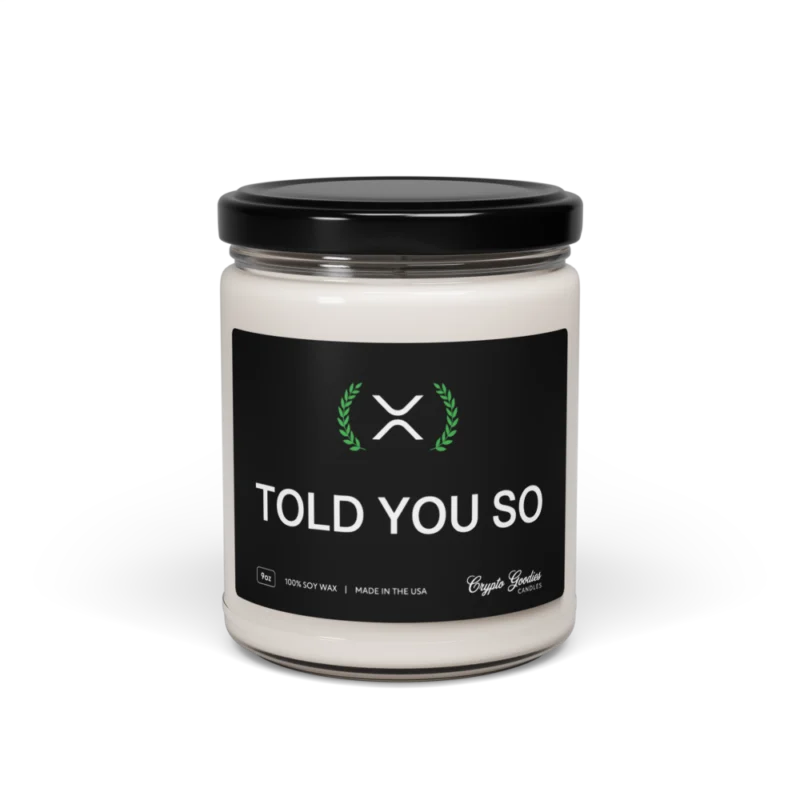 XRP: Told You So Scented Candle