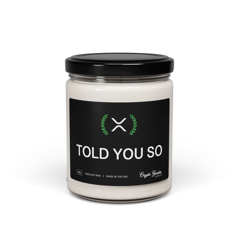XRP: Told You So Scented Candle