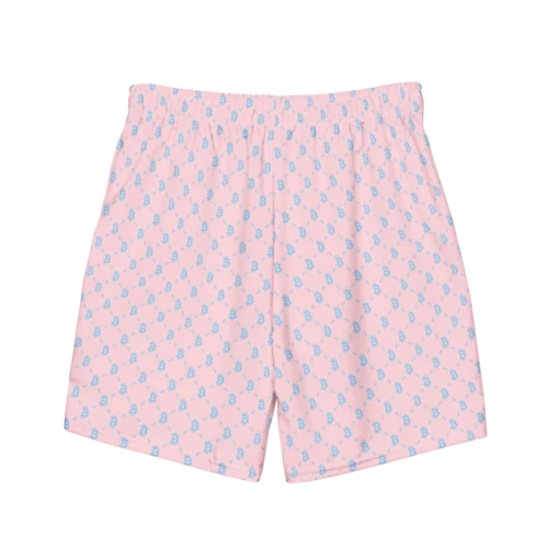 Bitcoin Baby Pink Premium Swim Trunks