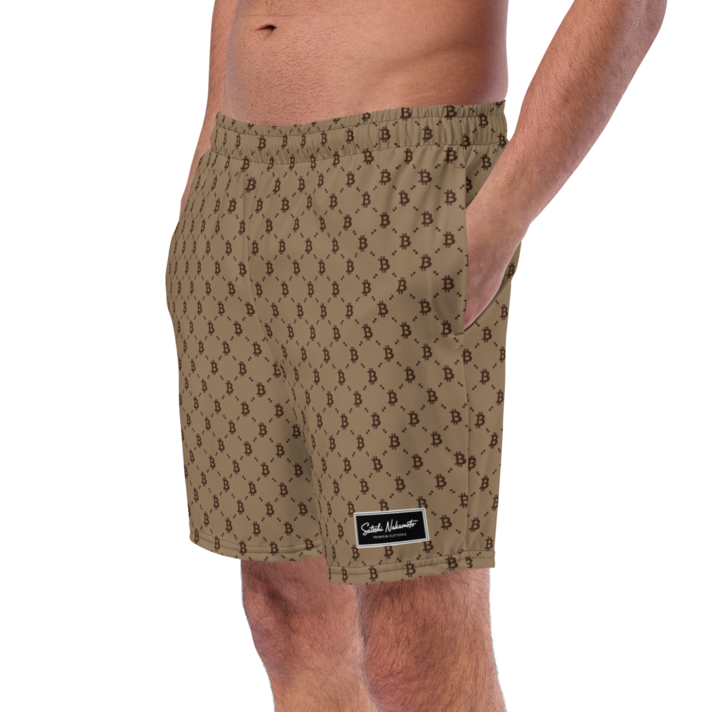 Bitcoin Club Mocha Premium Swim Trunks