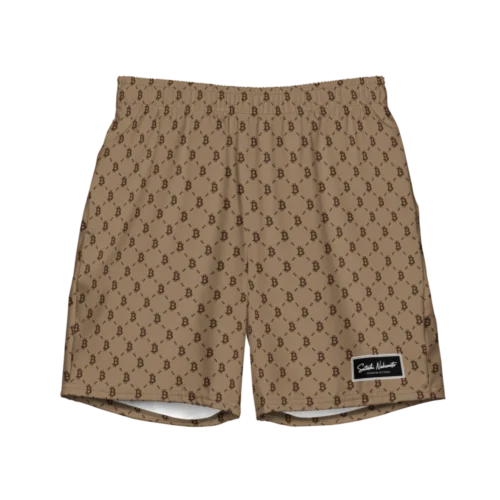 Bitcoin Club Mocha Premium Swim Trunks