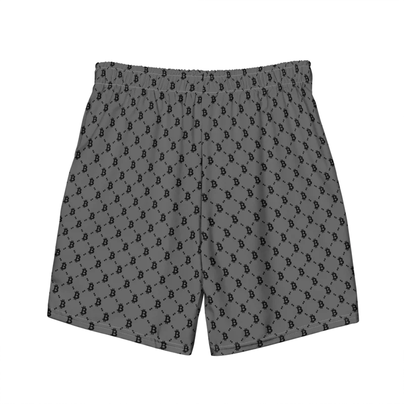 Bitcoin Graphite Premium Swim Trunks