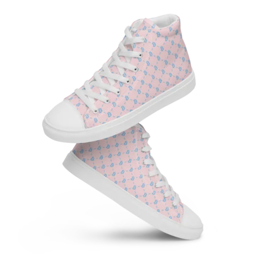 Bitcoin Baby Pink High Top Shoes