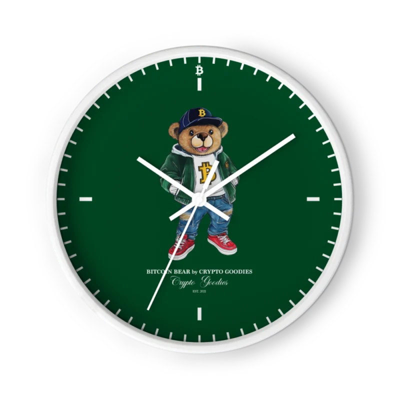 Bitcoin Bear Wall Clock