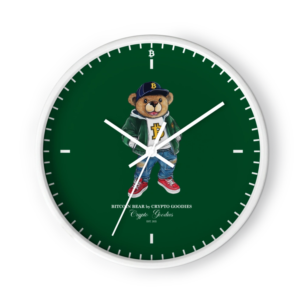 Bitcoin Bear Wall Clock