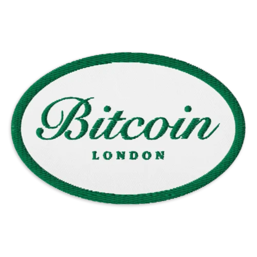 Bitcoin London Embroidered Patch