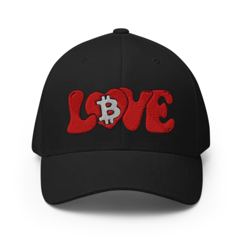 Bitcoin Love Closed-Back Cap