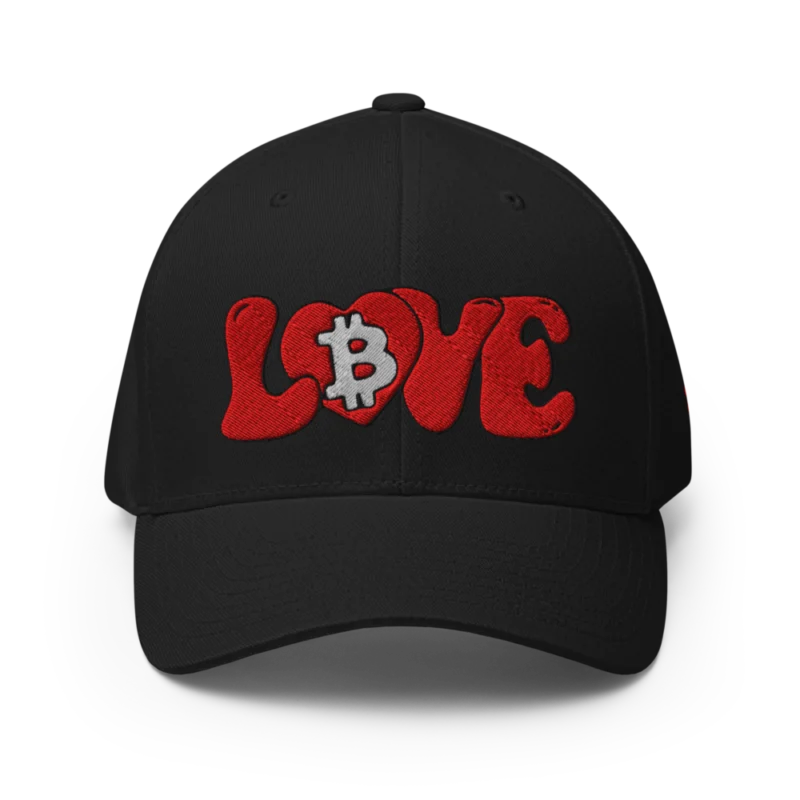 Bitcoin Love Closed-Back Cap