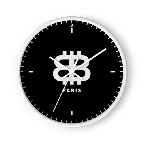 Bitcoin Paris Wall Clock