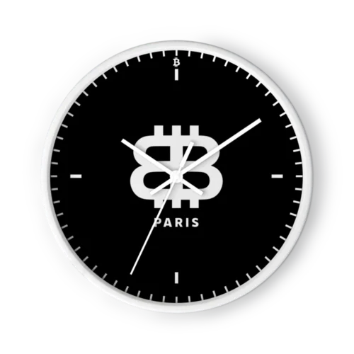 Bitcoin Paris Wall Clock