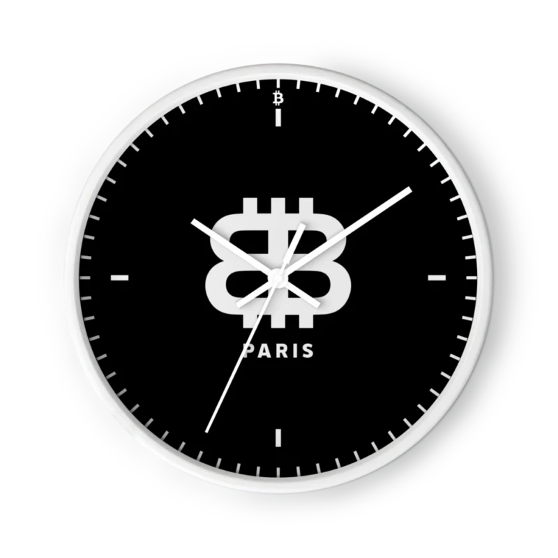 Bitcoin Paris Wall Clock