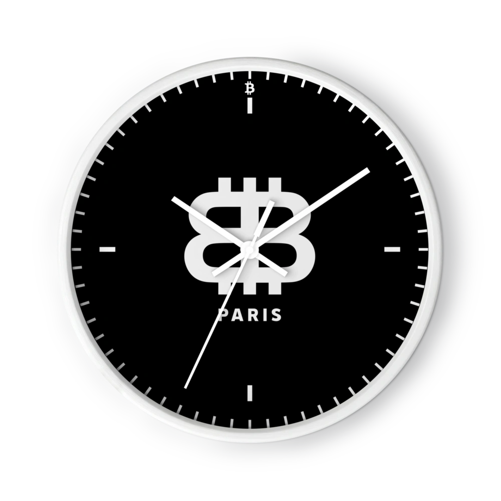 Bitcoin Paris Wall Clock