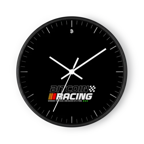 Bitcoin Racing Wall Clock