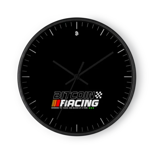 Bitcoin Racing Wall Clock