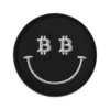 Bitcoin Smiley Embroidered Patch