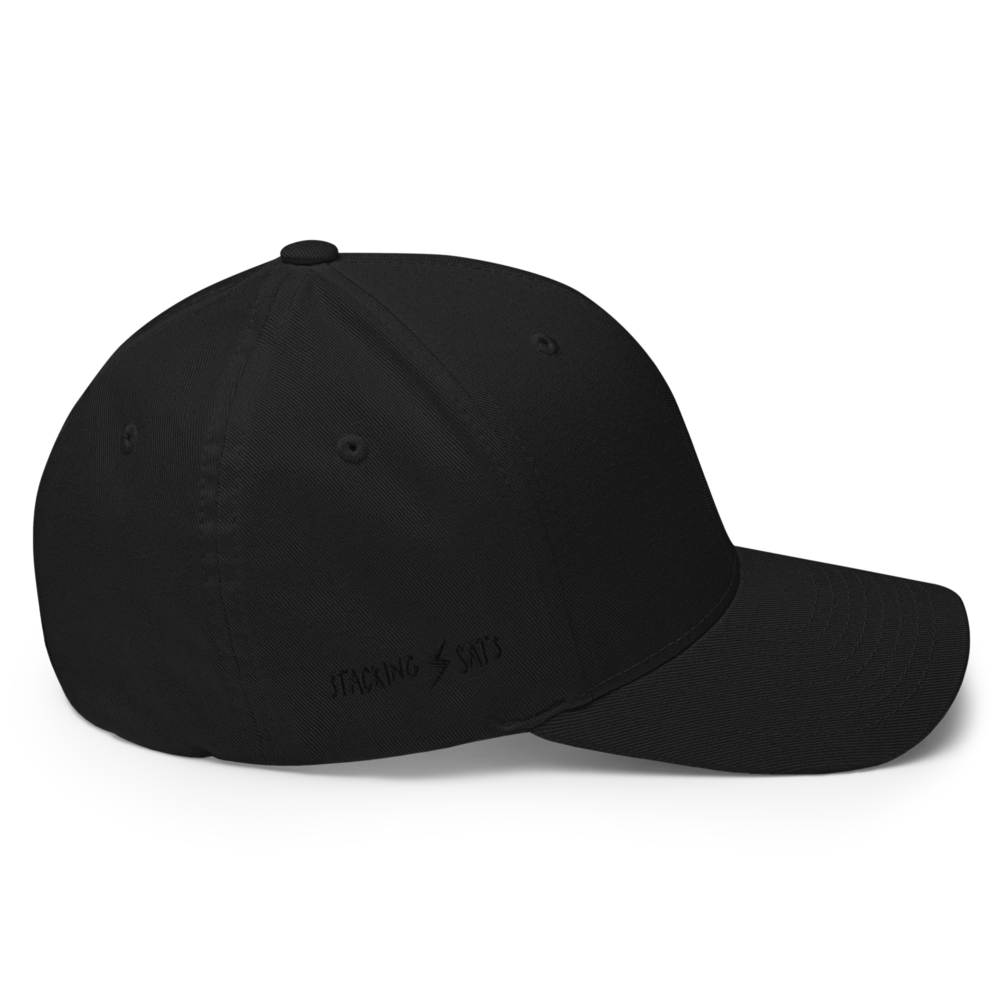 Bitcoin Stealth Edition Closed-Back Cap