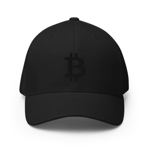 Bitcoin Stealth Edition Closed-Back Cap