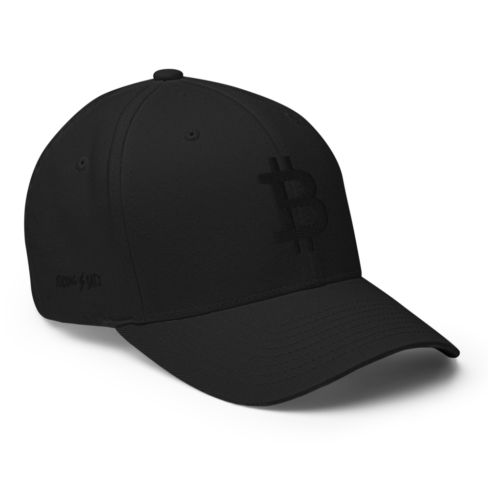 Bitcoin Stealth Edition Closed-Back Cap