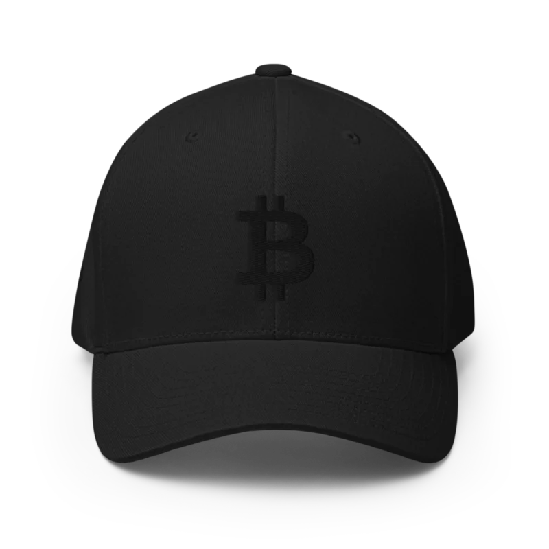 Bitcoin Stealth Edition Closed-Back Cap