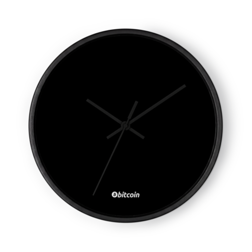 Bitcoin Stealth Edition Wall Clock