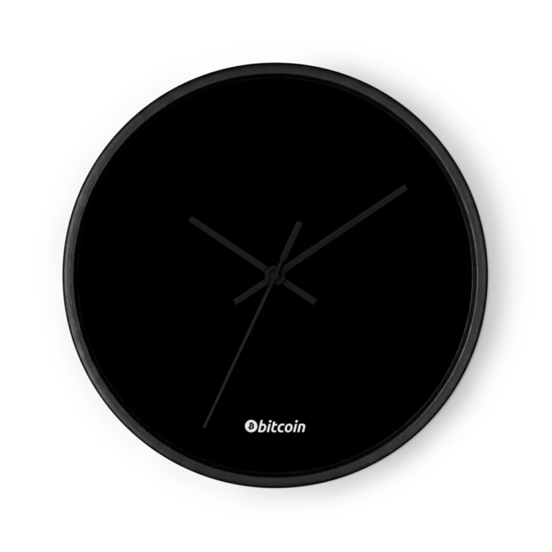 Bitcoin Stealth Edition Wall Clock
