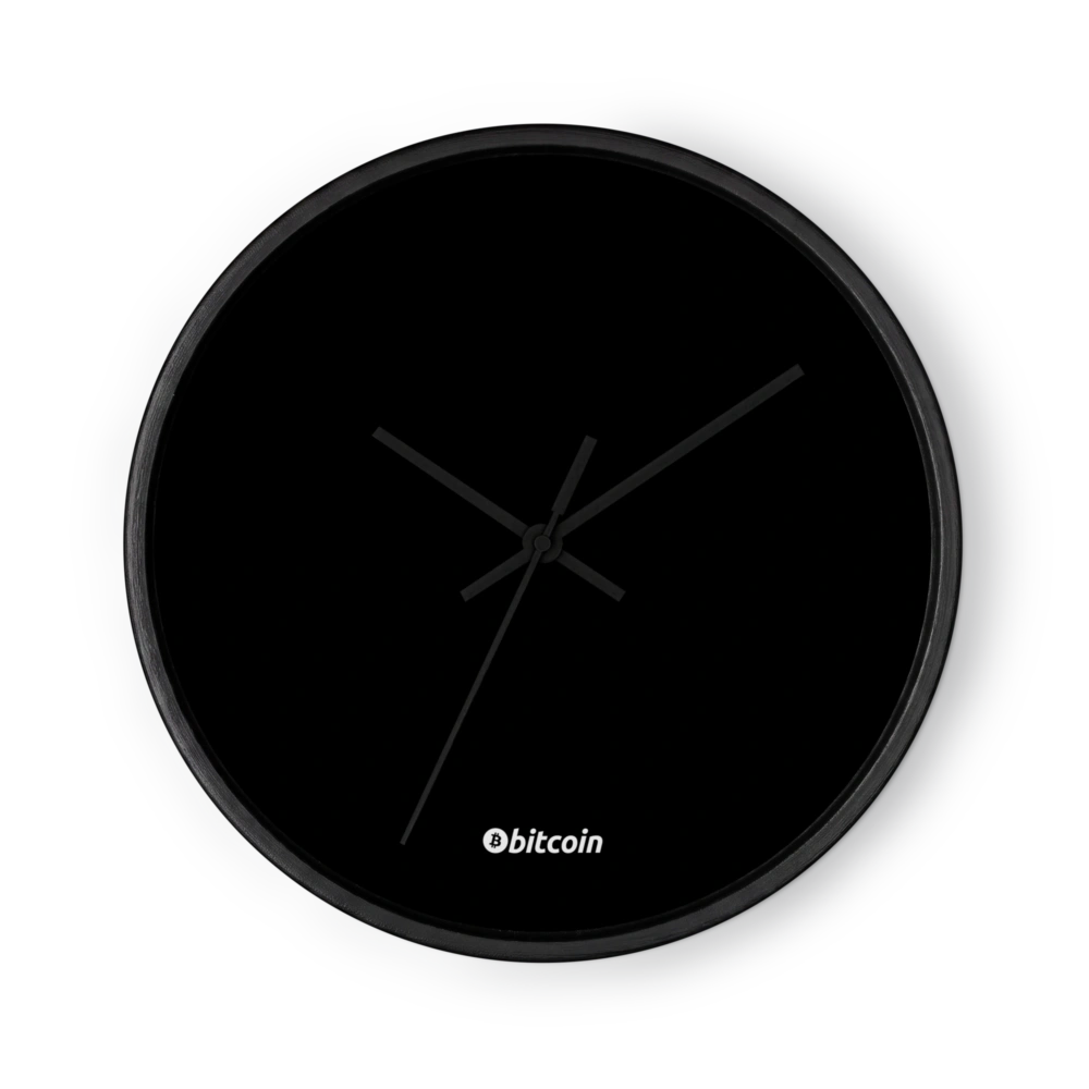 Bitcoin Stealth Edition Wall Clock