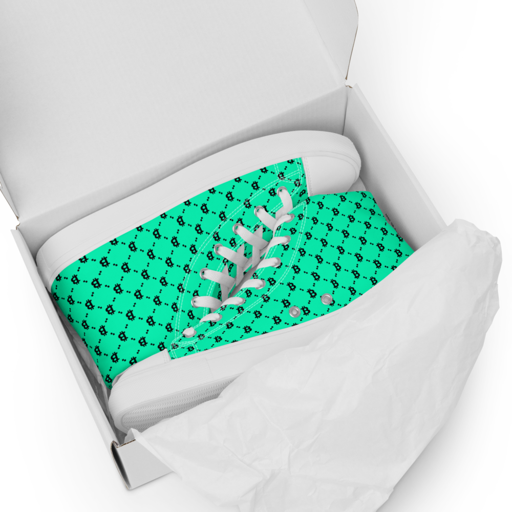 Bitcoin Tiffany High Top Shoes
