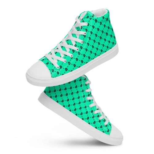 Bitcoin Tiffany High Top Shoes