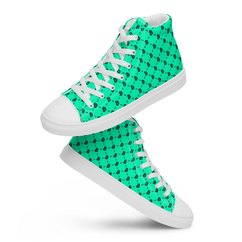Bitcoin Tiffany High Top Shoes