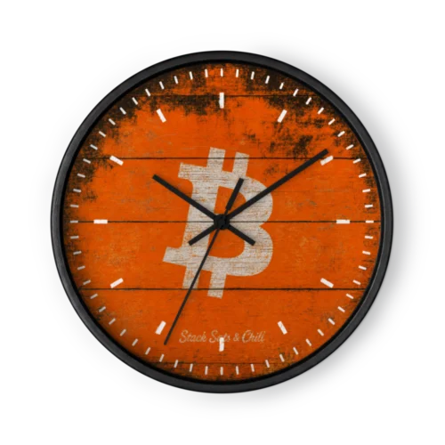 Bitcoin Vintage Wall Clock