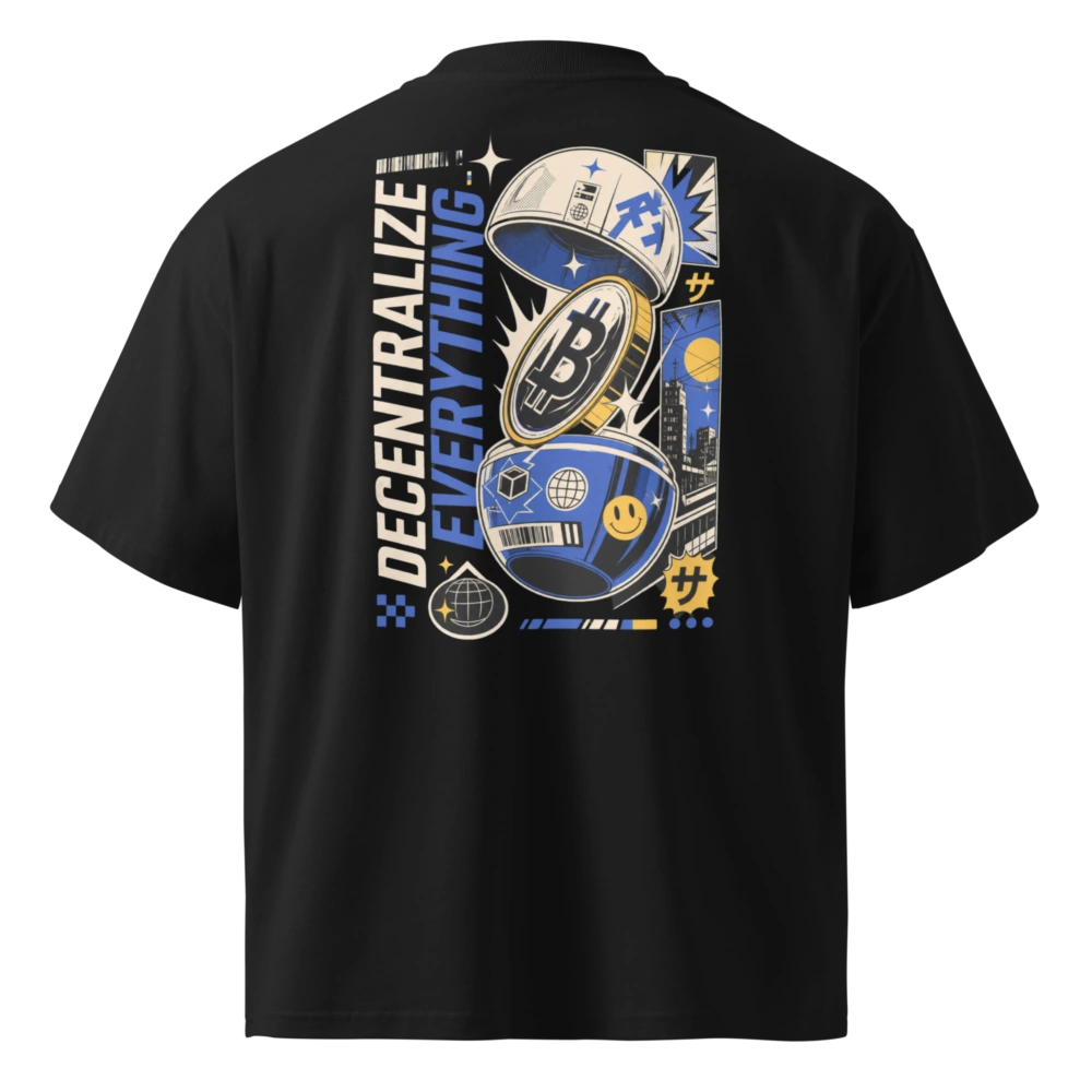 Bitcoin X Decentralize Everything Oversized T-Shirt