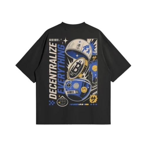 Bitcoin x Decentralize Everything Oversized Tee