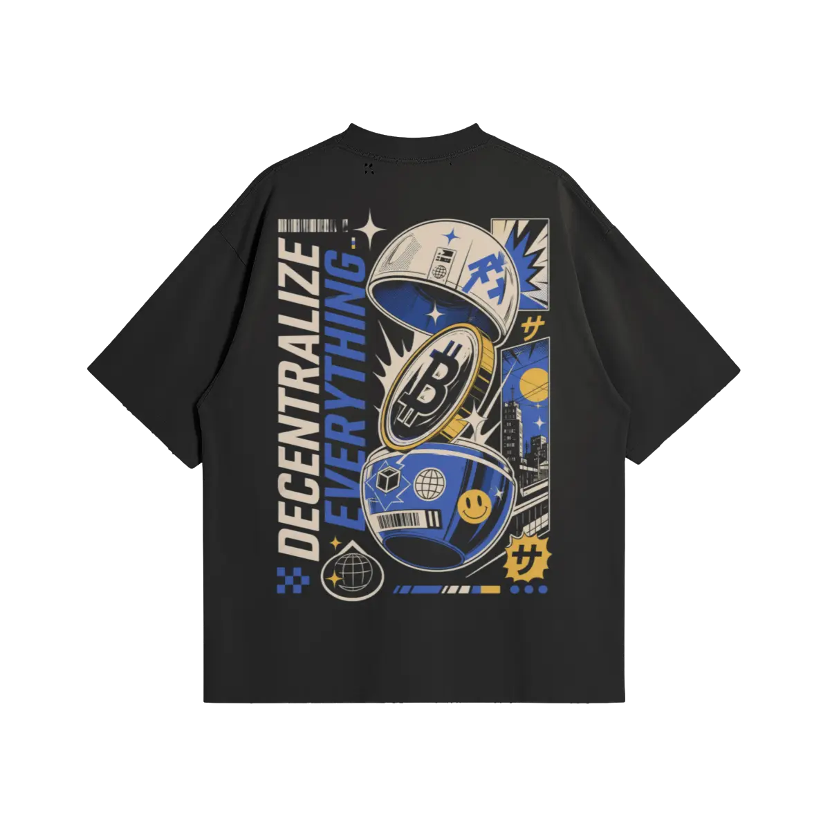 Bitcoin X Decentralize Everything Oversized Tee