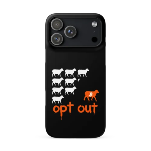 BTC: Opt Out Snap Case for iPhone®