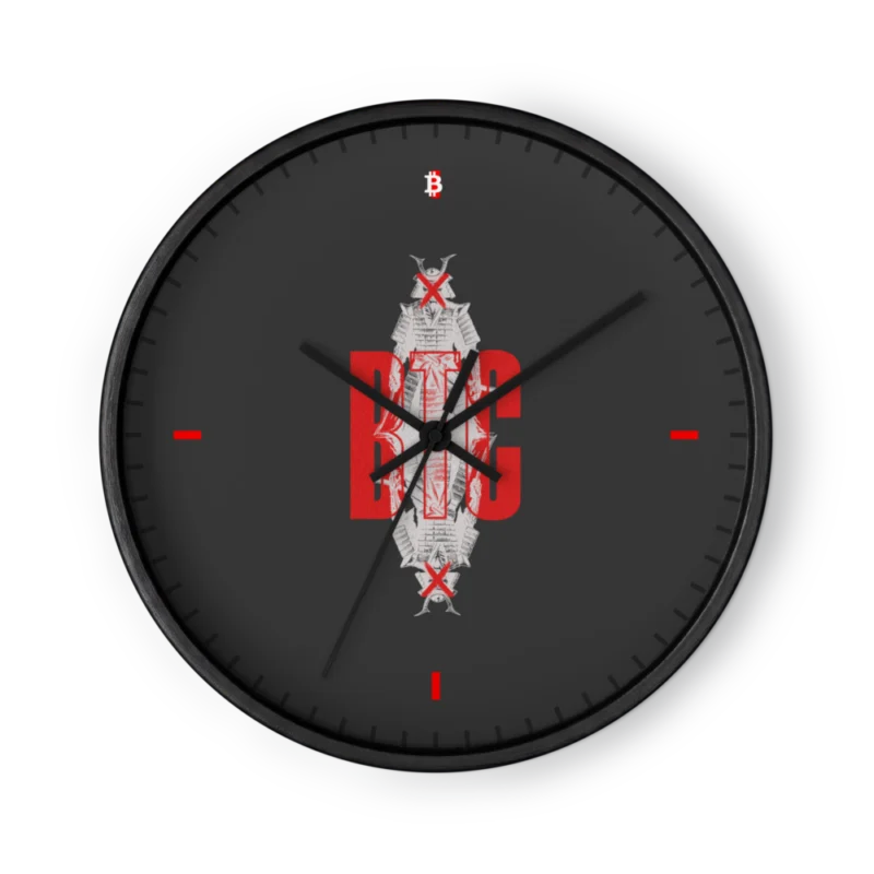 BTC Samourai Wall clock