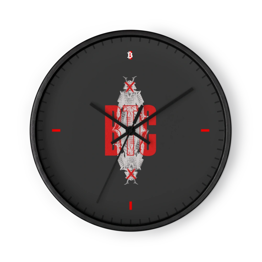 BTC Samourai Wall clock