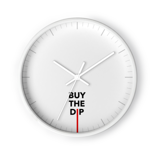 Buy The Dip Wall Clock