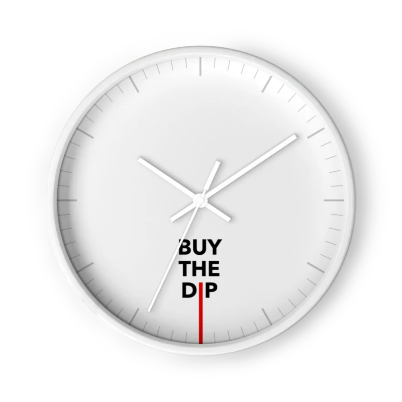 Buy The Dip Wall Clock