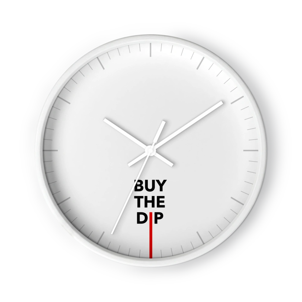 Buy The Dip Wall Clock