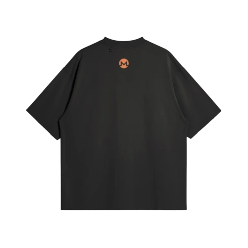 Monero Swag Oversized Distressed Tee