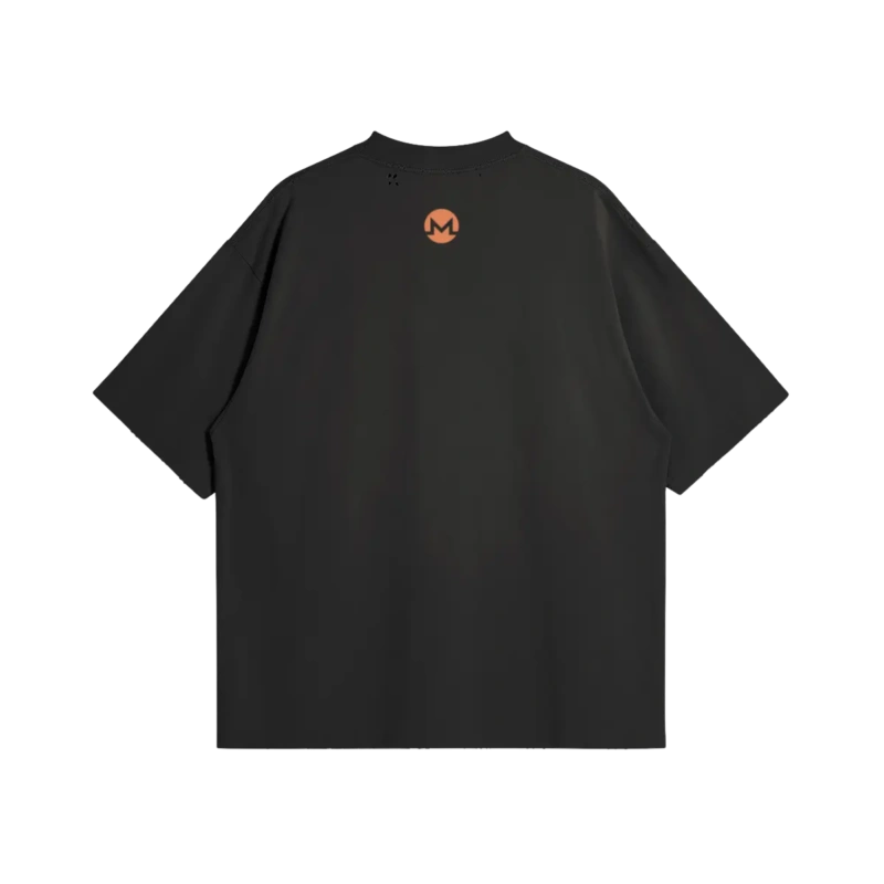 Monero Swag Oversized Distressed Tee