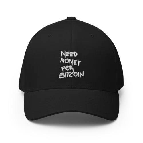 Need Money For Bitcoin Closed-Back Cap