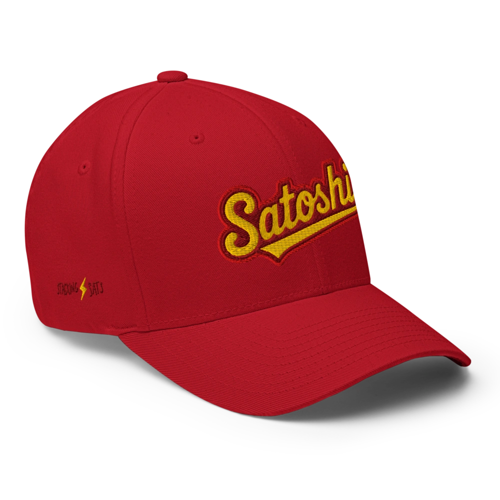 Satoshi x Stacking Sats Closed-Back Cap