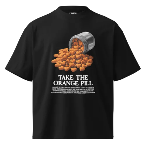 Take The Orange Pill Oversized T-Shirt